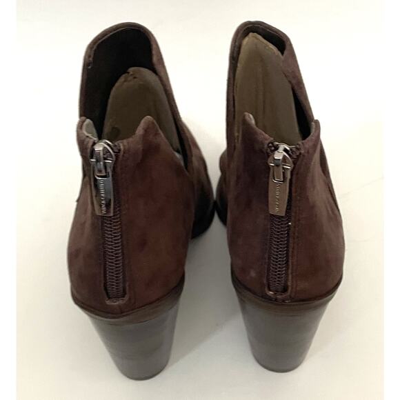 Vince Camuto Suede Leather 3.5" Heel Pointed Toe Bootie Brown Size 6 NEW - Picture 6 of 7